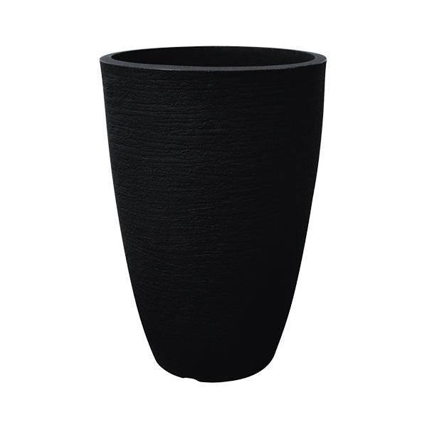 11 inch plastic planter Planter - Modern Conical - Black