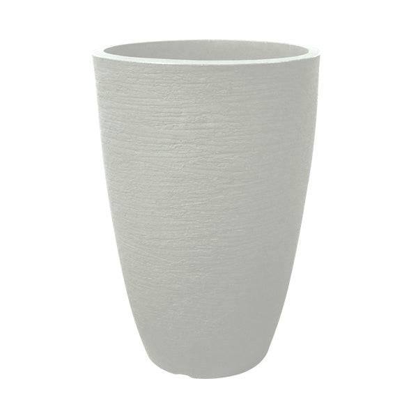 15 inch plastic planter Planter - Modern Conical - Off White