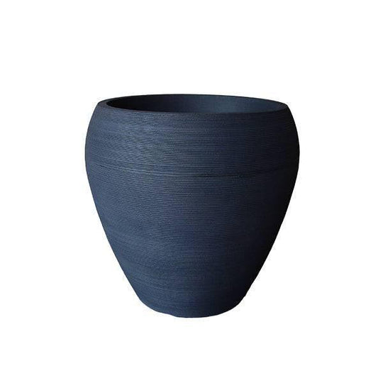 Planter - Rustic Ellipse - Charcoal - 23-inch