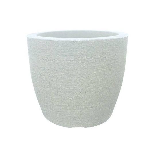 Planter - Euro Round - Off White - 13-inch