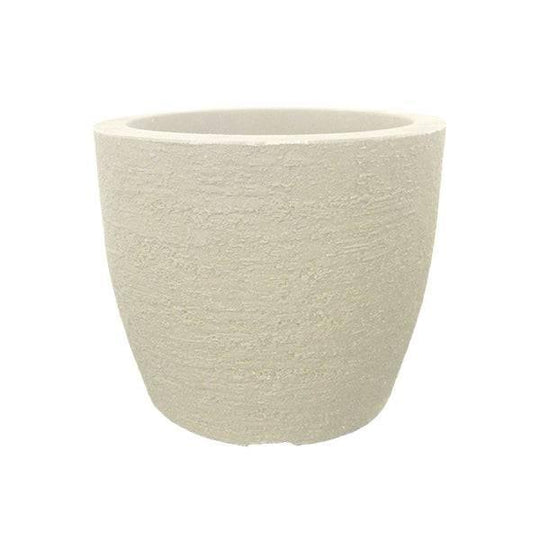 Planter - Euro Round - Sandstone - 13-inch