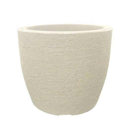 Planter - Euro Round - Sandstone - 16-inch