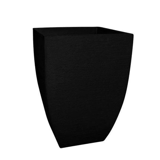 Planter - Modern Square - Black - 18" x 30"