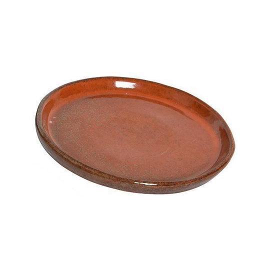 Saucer - Matteo - Burnt Orange - 12-inch