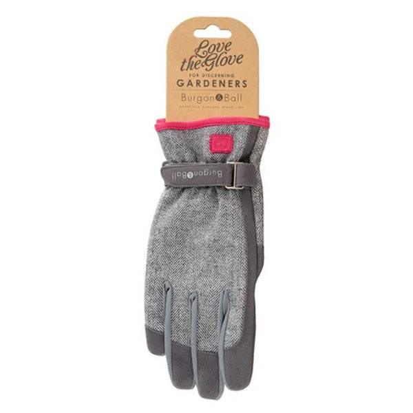 Gloves - Women's Grey Tweed - S/M - Hicks Nurseries