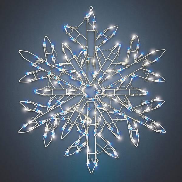 Snowflake - LED Outdoor Decoration - 48" - Hicks Nurseries