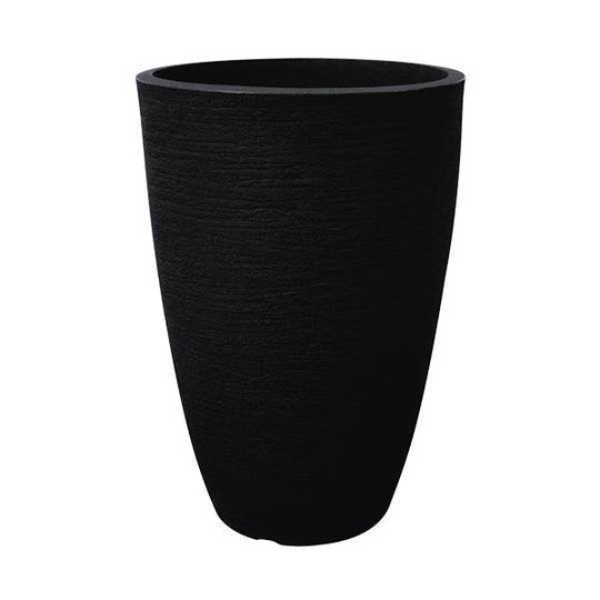 Planter - Modern Conical - Black - 21-inch