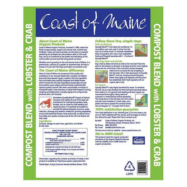 Coast of Maine - Quoddy Blend Lobster Compost - 1 cu. ft. - Hicks Nurseries
