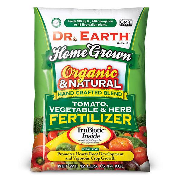 Dr. Earth Home Grown® Tomato, Vegetable & Herb Fertilizer - 12 lb. - Hicks Nurseries