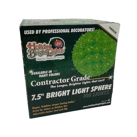 Bright Light Sphere 7.5" Green